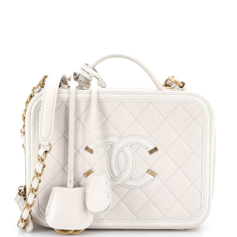 Chanel Filigree Vanity Case Quilted #258781C44B